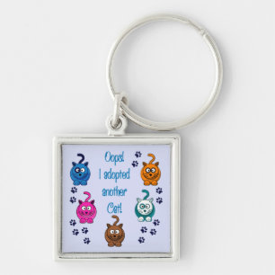 Oops!  Ich adoptierte eine andere Katze! Schlüsselanhänger