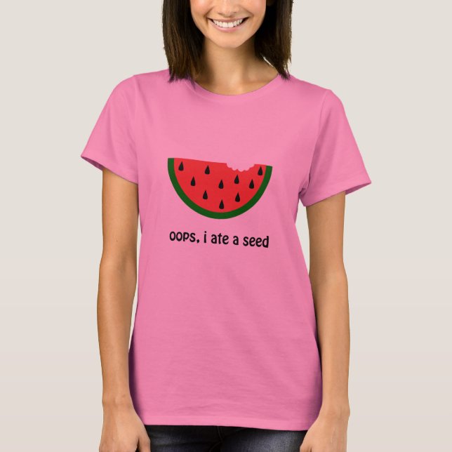 Oops Ich aß ein Samen-Maternity-Shirt T-Shirt (Vorderseite)