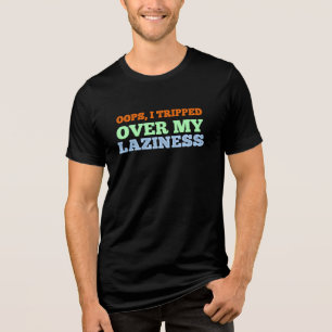Oops, ich bin über mein .Funny Entschuldigung Zita Tri-Blend Shirt