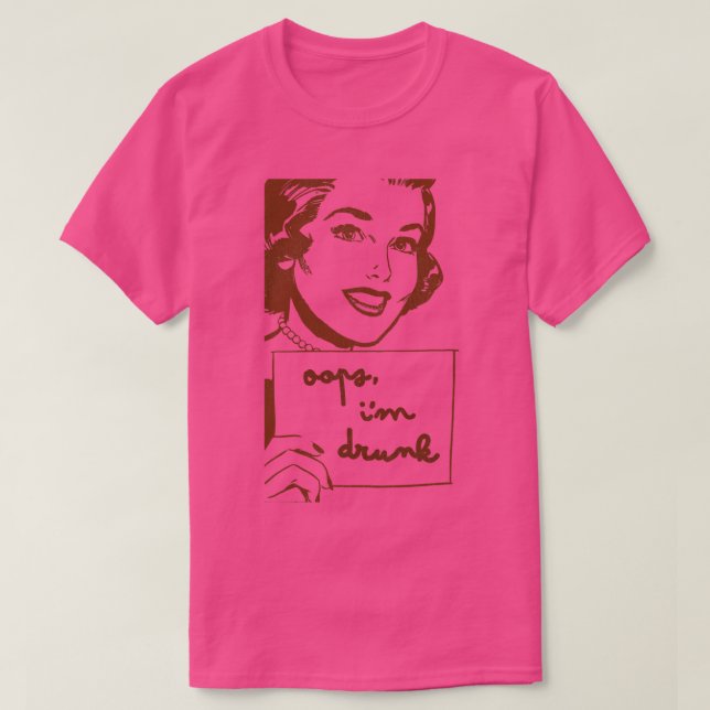 Oops Im Betrunken T-Shirt (Design vorne)