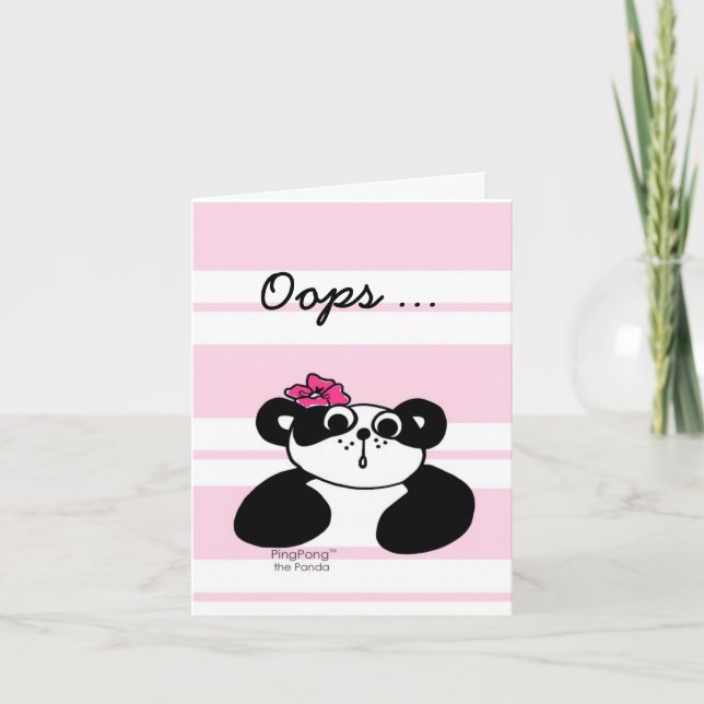 OOPS ... I'M SORRY Card Karte (Vorderseite)