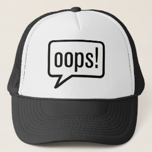 Oops lustige Kleidung Truckerkappe