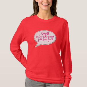 Oops! Mädchengamer-Spitze T-Shirt