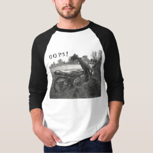 "OOPS!" MOTORRADFAHRZEUGUNFALL (HUMOROUS/FAKE) T-Shirt