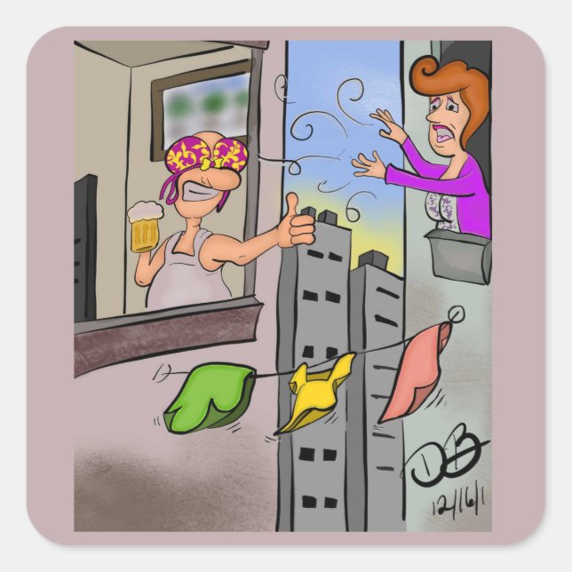 Oops Products Square Sticker (Vorderseite)