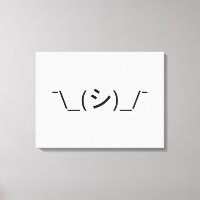Oops Shrug Emoticon Ø\_(シ_/ Japanisch Kaomoji