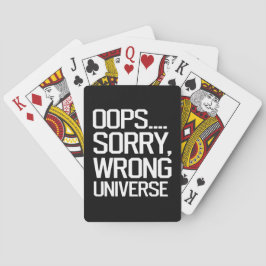 Oops, Sorry - Falsches Universum Spielkarten