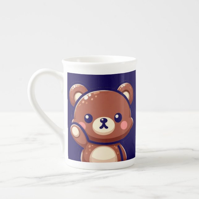 Oops Teddy Bear Specialty Mug with Heart | Cute Ka Prozellantasse (Links)