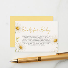 Oopsie Daisy Baby Shower Bücher für Baby Begleitkarte
