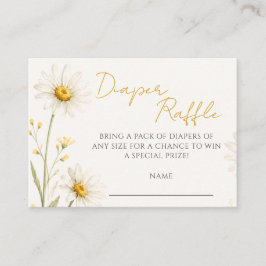 Oopsie Daisy Baby Shower Windel-Raffle Begleitkarte