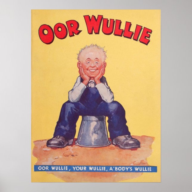 Oor Wullie 1941 Vintag Print Poster (Vorne)