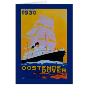 Oostende Dover Vintag PosterEurope
