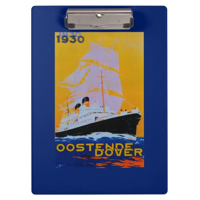 Oostende Dover Vintages PosterEurope Klemmbrett (Vorderseite)