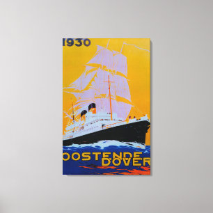 Oostende Dover Vintages PosterEurope Leinwanddruck