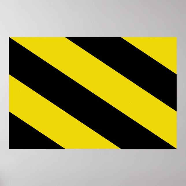 Oosterzele, belgische Flagge Poster (Vorne)