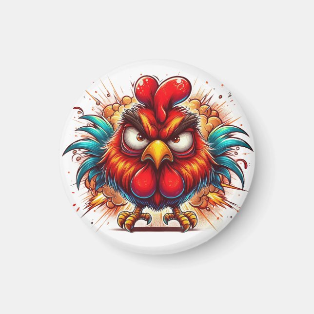 Oots the Radiant Rooster Magnet (Vorne)