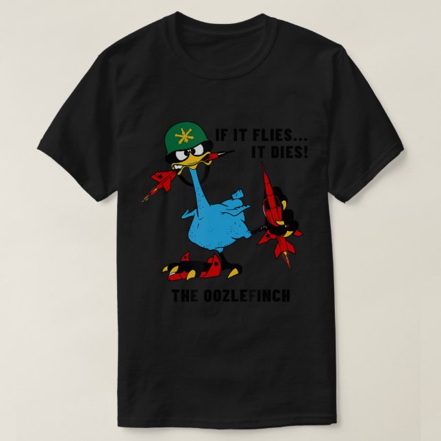 Oozlefinch ADF Air Defense Artillery Army Fort Sil T-Shirt (Design vorne)