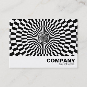 Op Art 02 - Schwarz/Weiß Visitenkarte