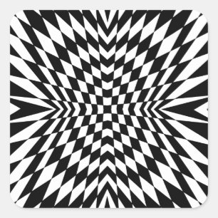 OP - Art #10 in Emporio Moffa Quadratischer Aufkleber
