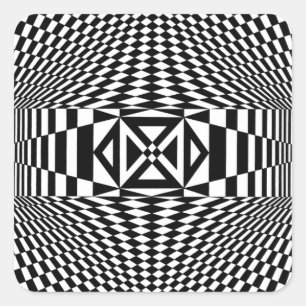 OP - Art #12 in Emporio Moffa Quadratischer Aufkleber