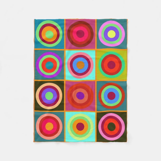 Op Art #20 Fleecedecke (Vorderseite)