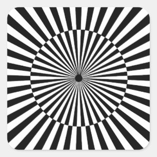 OP - Art #3 in Emporio Moffa Quadratischer Aufkleber