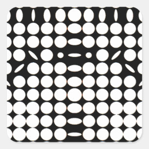 OP - Art #6 in Emporio Moffa Quadratischer Aufkleber