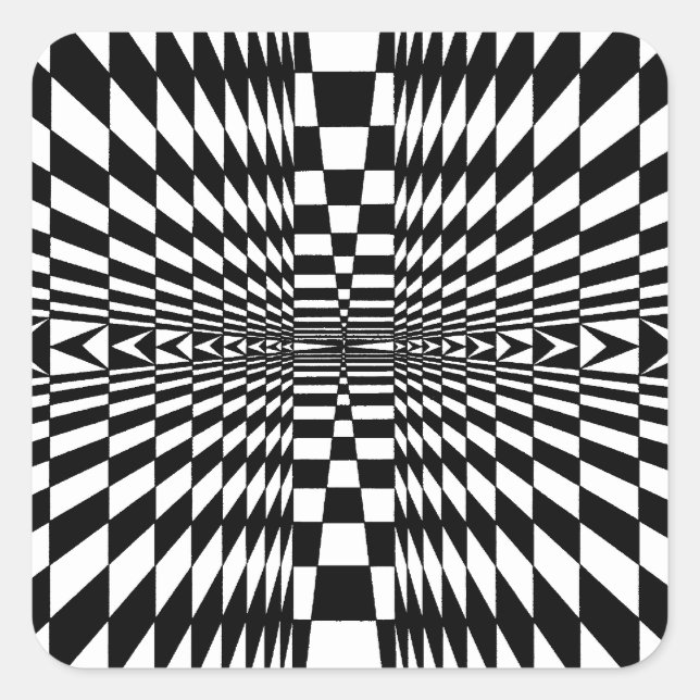 OP - Art #7 in Emporio Moffa Quadratischer Aufkleber (Vorderseite)