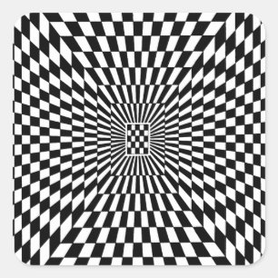 OP - Art #8 in Emporio Moffa Quadratischer Aufkleber