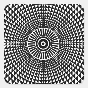 OP - Art #9 in Emporio Moffa Quadratischer Aufkleber