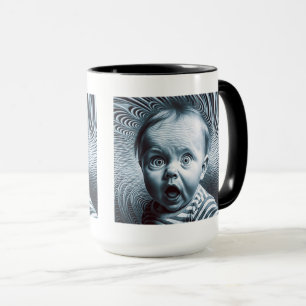 Op Art Baby Combo Tasse, 15 oz Tasse