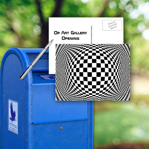Op Art Benutzerdefinierte Postkarte