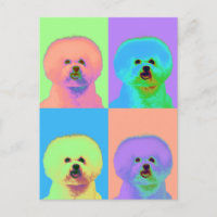 Op Art - Bichon Frise - Cody