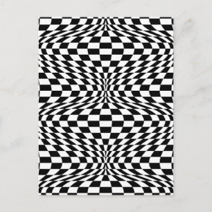 Op Art Karos Postkarte