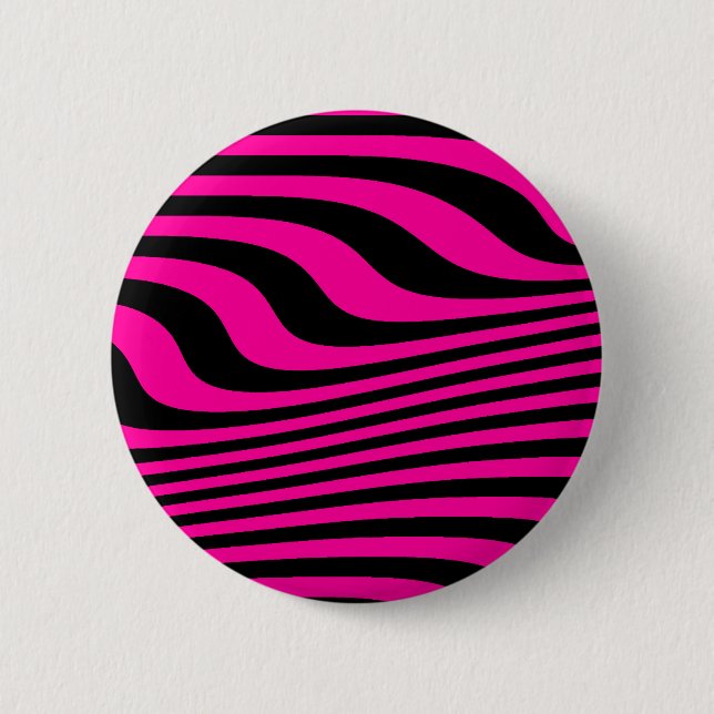 OP ART KURVEN PIN BUTTON (Vorderseite)