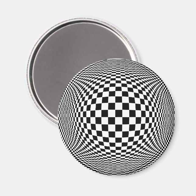 Op Art Magnet (Vorderseite/Rückseite)