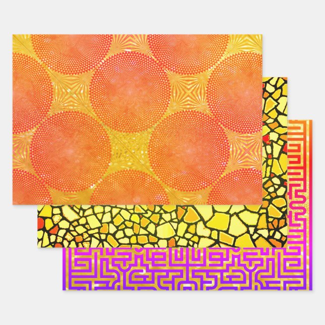 Op Art Sampler Geschenkpapier Set (Set)