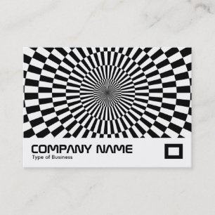 Op Art - Schwarz und Weiß Visitenkarte