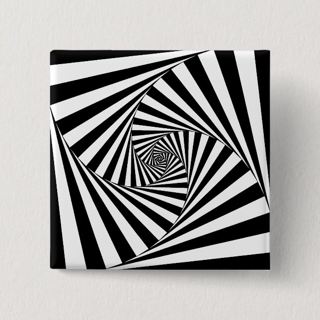 Op Art Spiral Button (Vorderseite)