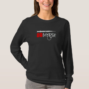 OP-Krankenschwester Operationssaal Medizin Rn Kran T-Shirt