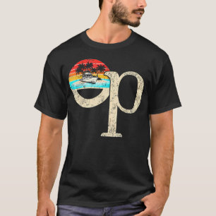 Op Ocean Vintage Pazifischer Ozean Strand Sonne Pa T-Shirt