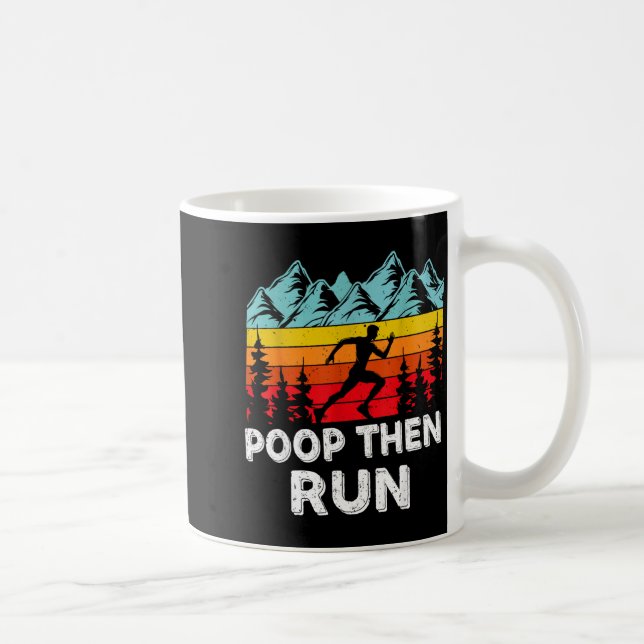Op Then Run Funny Running Quotes For Marathon Runn Kaffeetasse (Rechts)