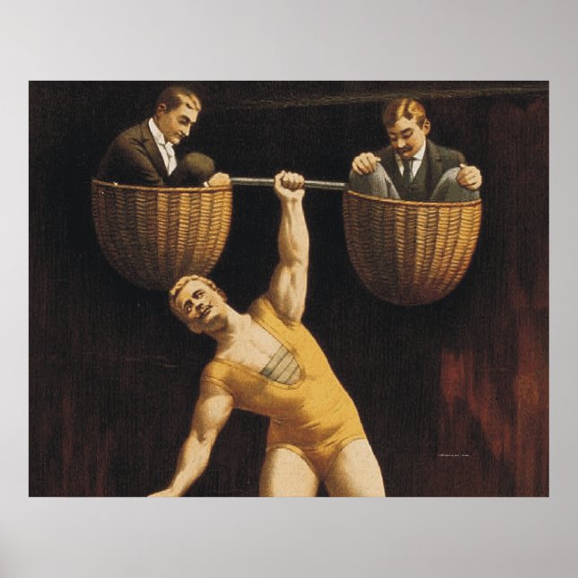 OP WeighHebung der alten Schule Poster (Vorne)