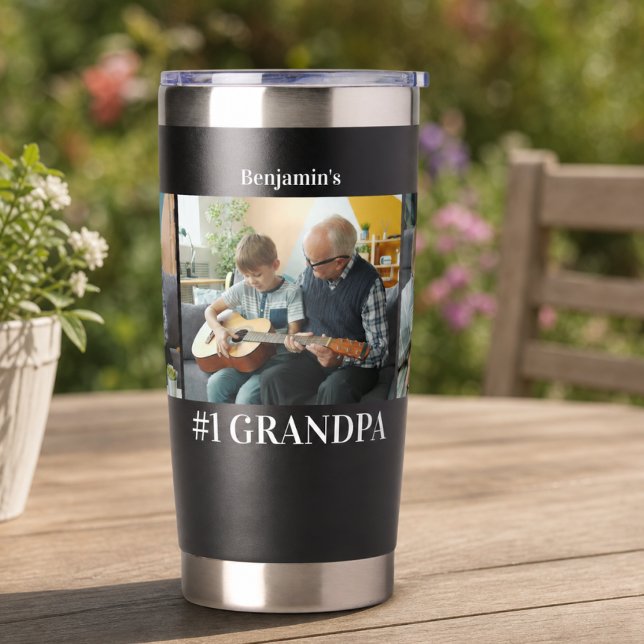 Opa 3 Foto Enkelkinder  Thermobecher (Von Creator hochgeladen)