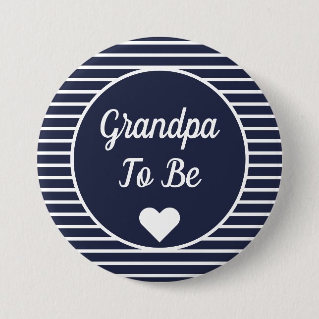 Opa als Baby-Duschknopf Button (Vorderseite)