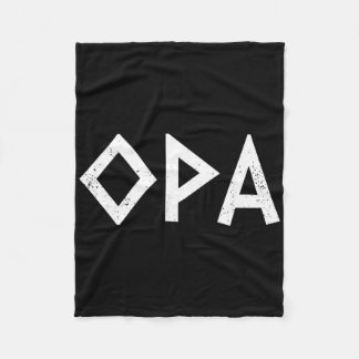 Opa Altgriechischer Stolz Griechische Flagge Lusti Fleecedecke