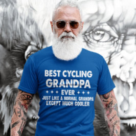 Opa am besten zum Fahrrad je Vatertag Großvater T-Shirt