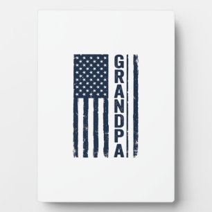 Opa Amerikanische Flagge Abgenutzt Patriotisches D Fotoplatte