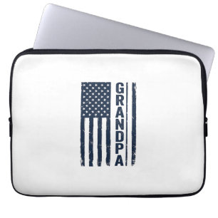 Opa Amerikanische Flagge Distressed Patriotisches  Laptopschutzhülle