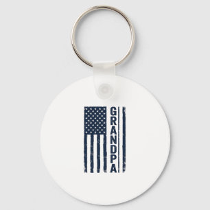 Opa Amerikanische Flagge Distressed Patriotisches  Schlüsselanhänger